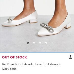 Be Mine by ASOS embellished Bridal Flats
